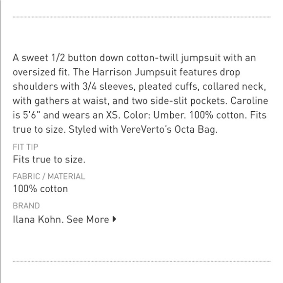 Ilana Kohn Harrison Jumpsuit 
